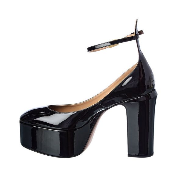Valentino Vlogo 120 Patent Ankle Strap Platform Pump, Black - Picture 2 of 5